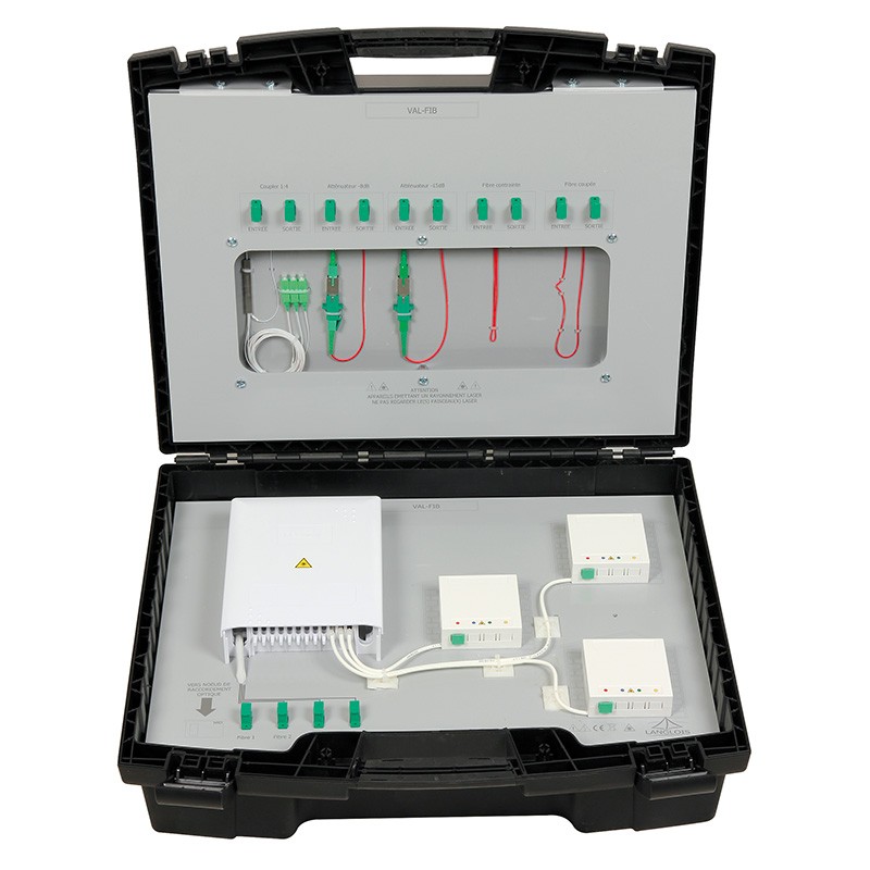 Trusa studiu rețea FTTH cu fibră optică VAL-FIB