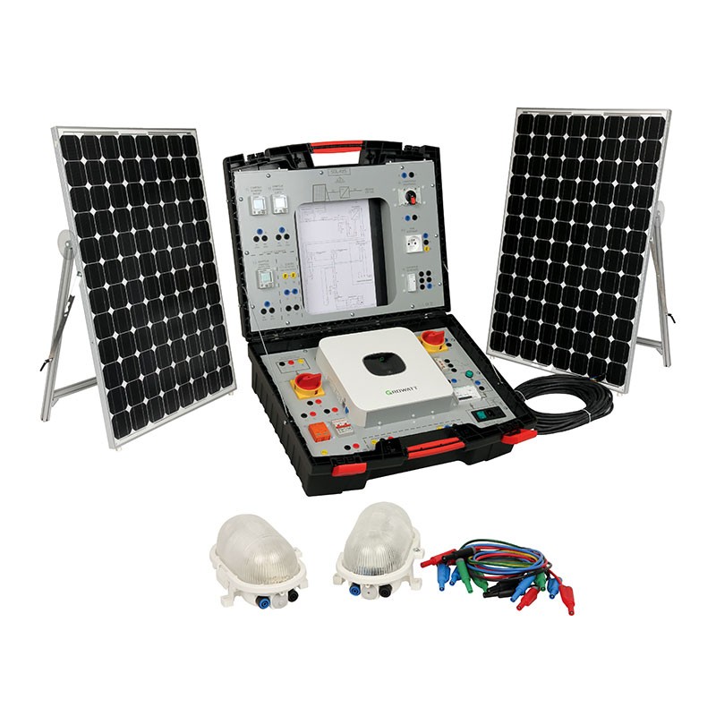 Unitate de energie solara portabila cu livrarea surplusului de energie in reteua electrica SOL-RES2