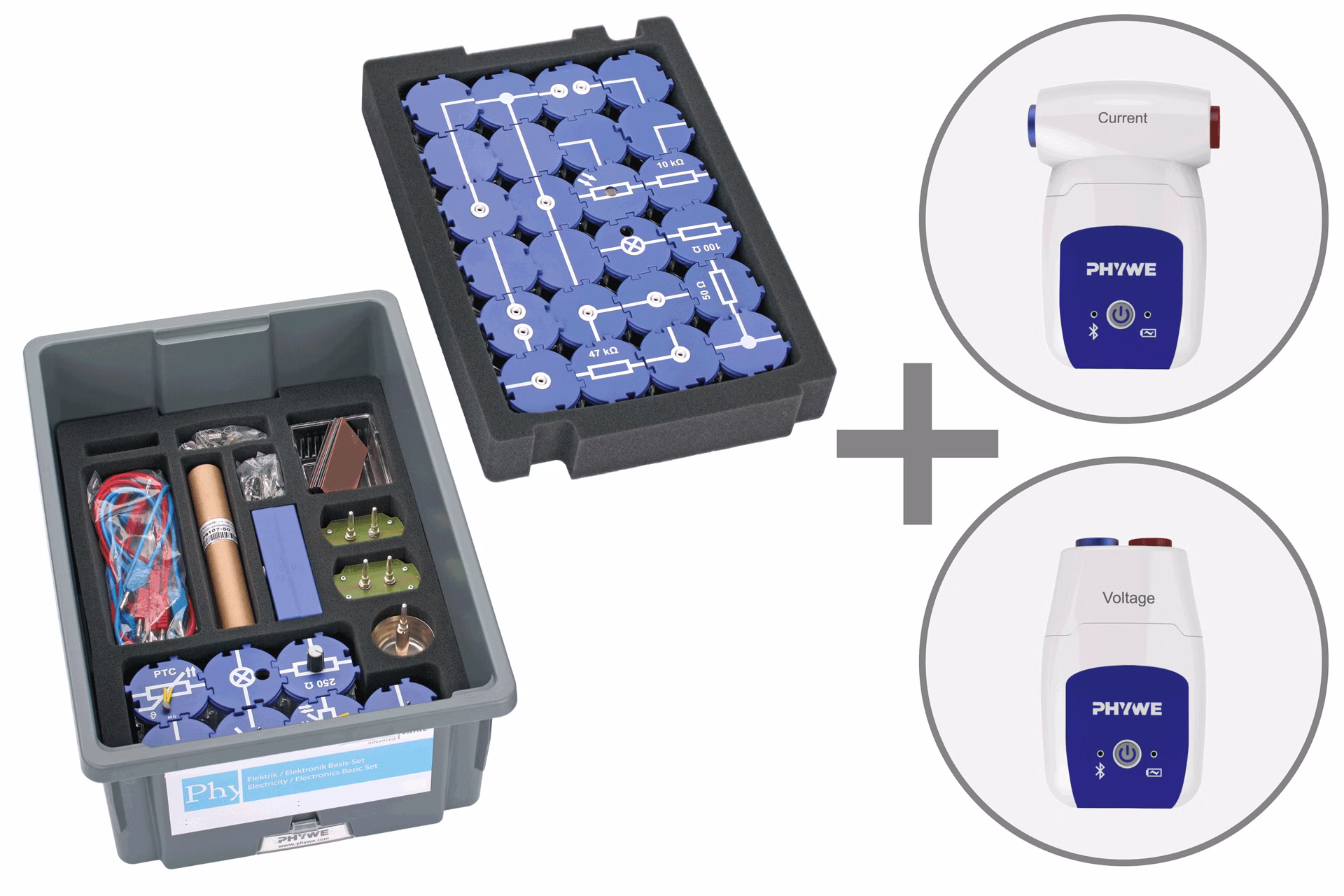 Trusa TESS Fizica Electricitate/Electronica 1 setul modular de constructie digital 25264-88D PHYWE Germania
