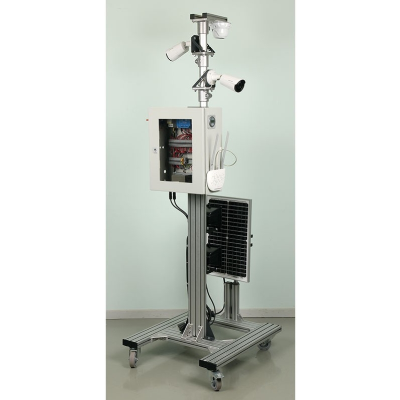 Eco-district: Stand privind supravegherea video autonoma alimentata solar cu protectie video asistata SOL-EQ8