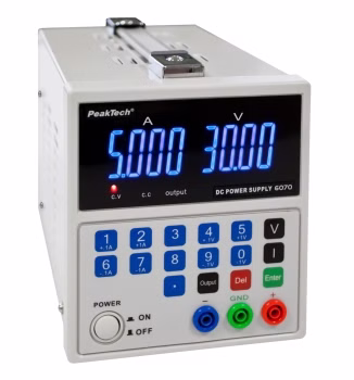 Sursa de alimentare cu display digital 0 - 30 V/0 - 5 A DC EAK-P-6070