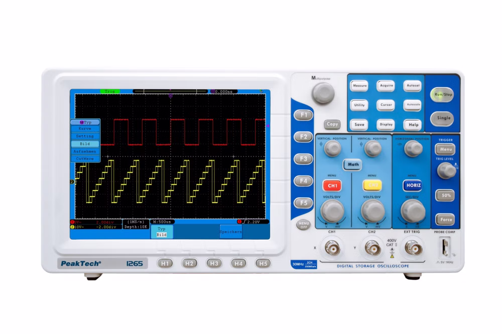 Osciloscop digital de stocare cu USB si LAN 30 MHz / 2 CH ~ 250 MS/s ~  EAK-P-1265