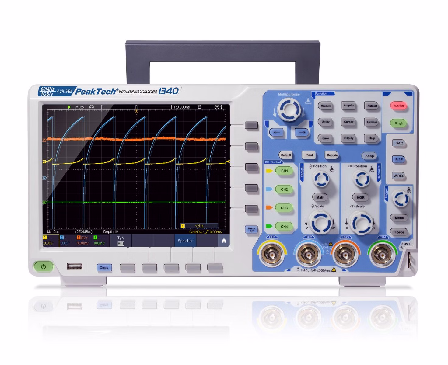 Osciloscop digital de stocare 60 MHz, 4 ch, 1 GS/s EAK-P-1340