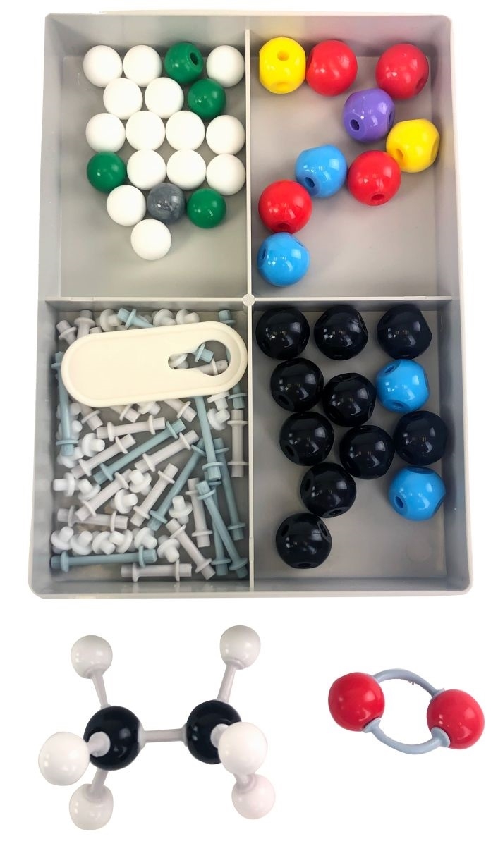 Set de construcție model molecular , chimie organică, dimensiuni bile 17/23 mm 39833-01